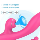 Vibrador TUDÃO – Sucção de Clitóris, Massageador de Ponto G e Plug Anal