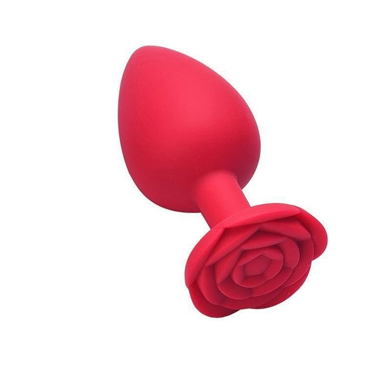 Plug de Silicone em formato de Rosa