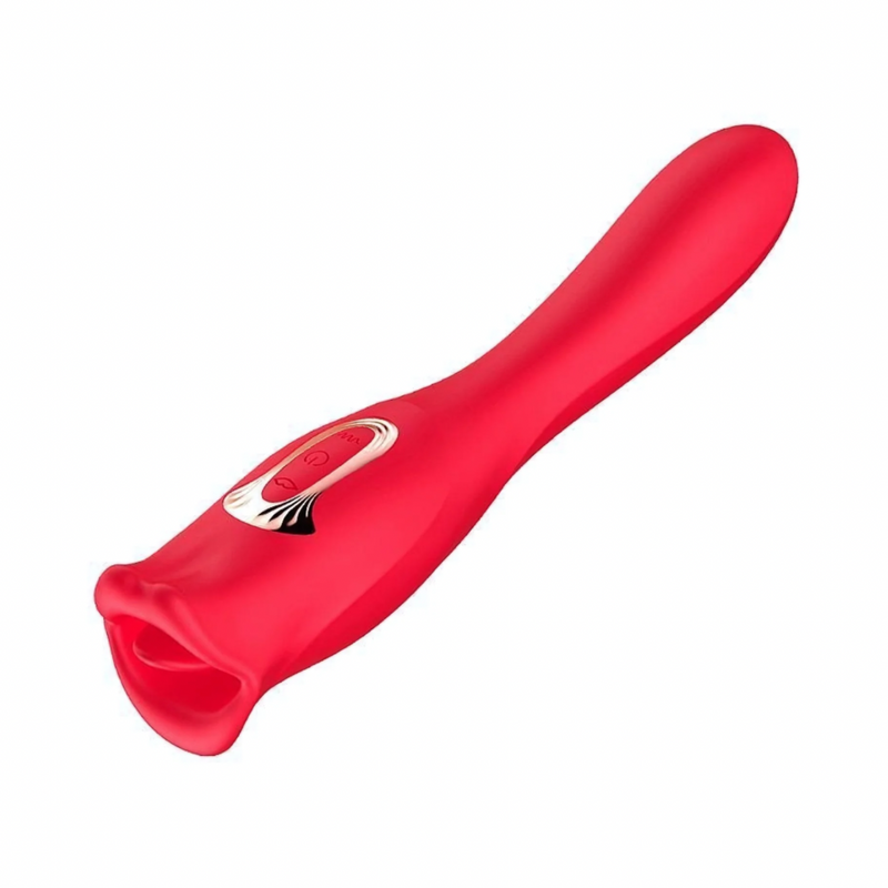 Vibrador Boca com Sucção e Penetração - KISS ME